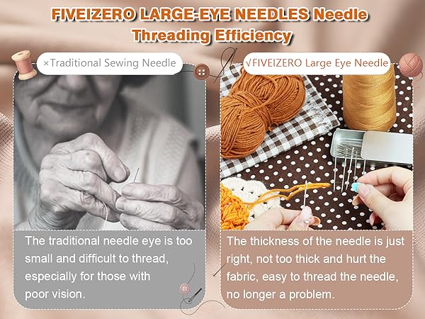 large eye needles