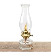 SWATOM Oil Lamp Lantern Oil Hurricane Kerosene Clear Glass Lamps for Kitchen Bedroom Indoor Use