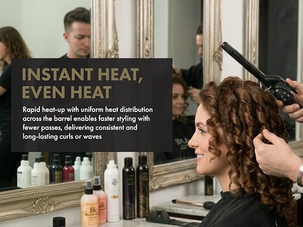 Short Barrel Curling Iron Hair Curler