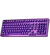 kutethy KY98 Wireless Mechanical Keyboard with Transparent Keycaps,Full Aluminum CNC,Hot-swappabl...