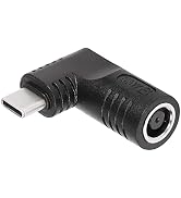 SinLoon 65W PD DC 7.4mm x 5.0mm Female (7.4mm x 0.6mm) Input to USB Type C Male Power Charging Ad...