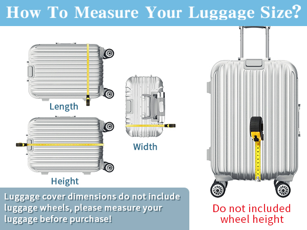 Clear PVC Suitcase Cover