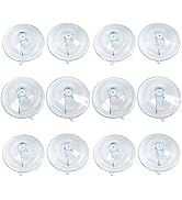BEADNOVA Suction Cups for Glass 2.5 Inches - Window Suction Hooks with Hooks for Home, Kitchen, B...