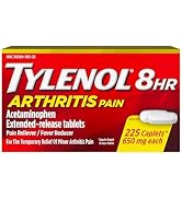 Tylenol 8 Hour Arthritis Pain Extended Fast, Strong Pain Relief Caplets, Acetaminophen 650 mg Eac...