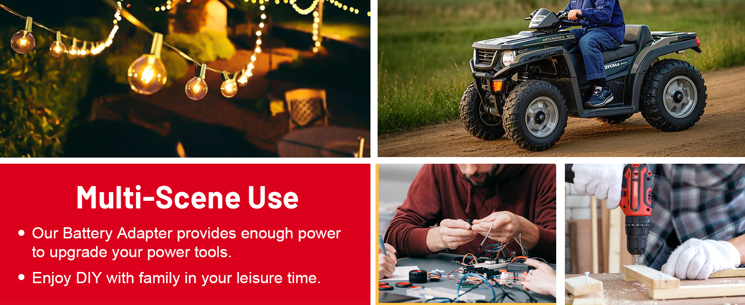 milwaukee power wheels adapter