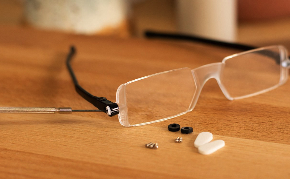eyeglass repair kit DIY home improvement nose pads glasses sunglasses precision screw driver tools