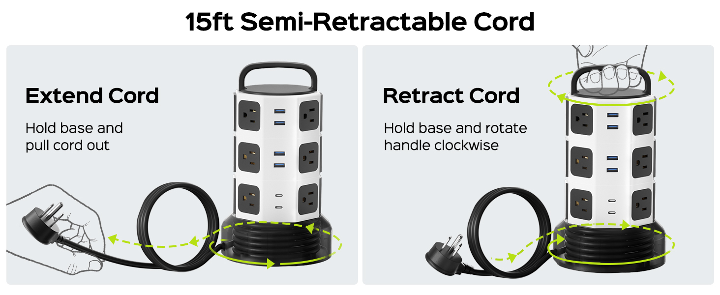 extension cord with multiple outlets