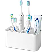 Colist Toothbrush Holder Wall Mounted,Detachable Bathroom Toothbrush Organizer,with Drainage Hole...
