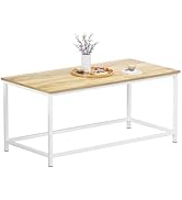 SAYGOER Coffee Table Simple Modern Coffee Tables Open Design Rectangular Minimalist Center Table ...