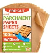 Parchment Paper, Parchment Paper Sheets For Baking, 9x13 In Precut Baking Parchment For Baking, G...