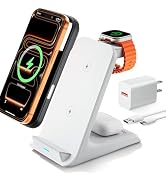Eazpower Wireless Charger for Thick Cases of 10MM/Otterbox/Heavy Duty, 3 in 1 Charging Dock for i...