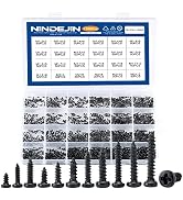 NINDEJIN 1100Pcs Miniature Phillips Head Self-Tapping Micro Screws Set M1.2 M1.4 M1.5 M1.7 M2 Car...