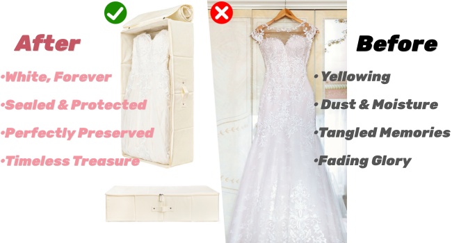 wedding dress storage