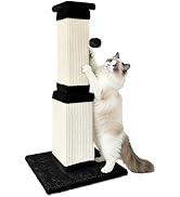 AGYM Cat Scratching Post, 32 Inch Cat Scratching Posts for Large Cats, Scratching Posts for Indoo...