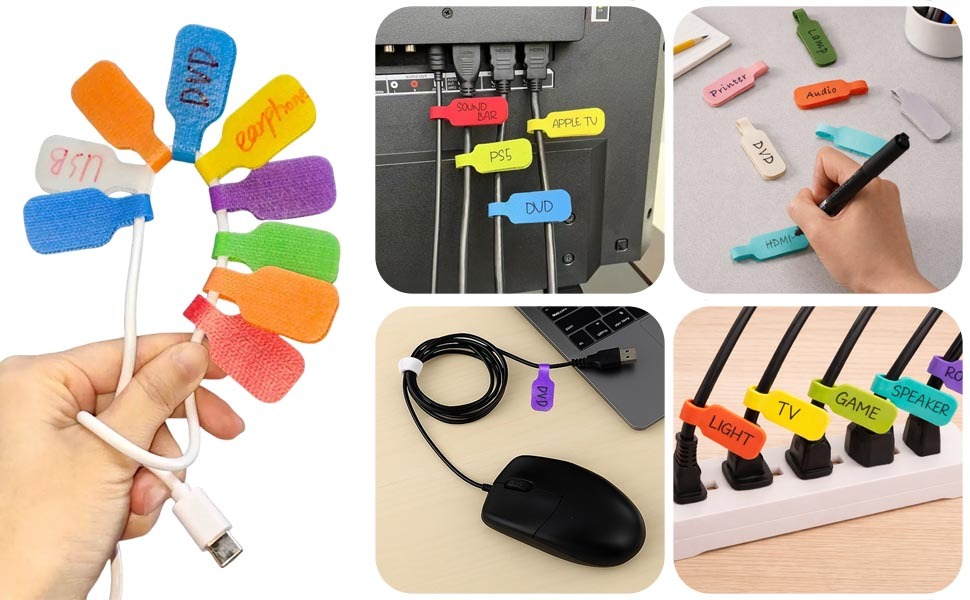 fernfern 40 Pcs Cable Labels