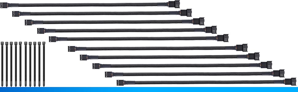 10 pack PWM fan cable
