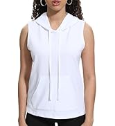 Xeoxarel Women's Sleeveless Tank Top Hoodies Vest with Pockets (S-XL)