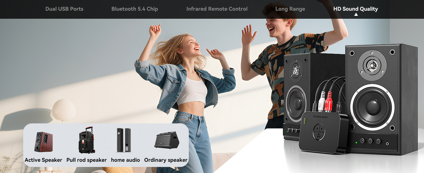 bluetooth receiver for speakers;bluetooth receiver for home stereo