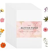 Aboofx 100 Sheets Blotting Paper for Flower Press, Large 8 x 10.3 inch A4 Highly Absorbent and Re...