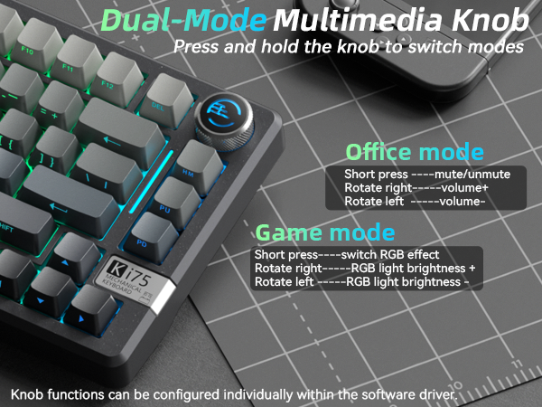 pc gaming keyboards custom keyboard RGB backlit gamer keyboard pc keyboard with knob