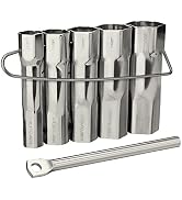 DURATECH 5-Piece Shower Valve Socket Wrench Set with Bar Handle, SAE | 21/32"x27/32", 29/32"x31/3...
