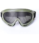 Wokyo Protective Outdoor Glasses Military Outdoor Tactical Goggles for Paintball Game Movie Props...