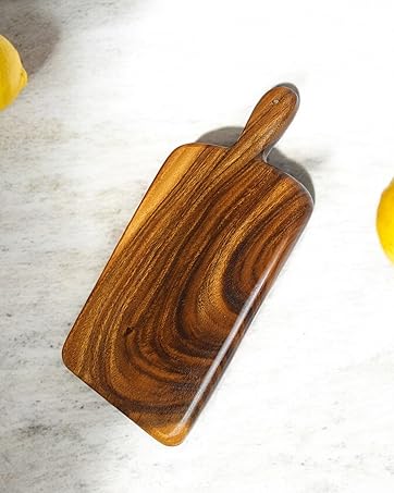 Cutting Serving Board Charcuterie Acacia Wood Server Bread Fruit Durable Hardwood No Joints Glue