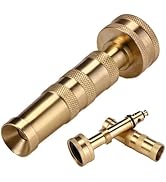Garden Hose Nozzle Heavy Duty High Pressure Water Sprayer for Garden Spray Patio Outdoor Washer P...