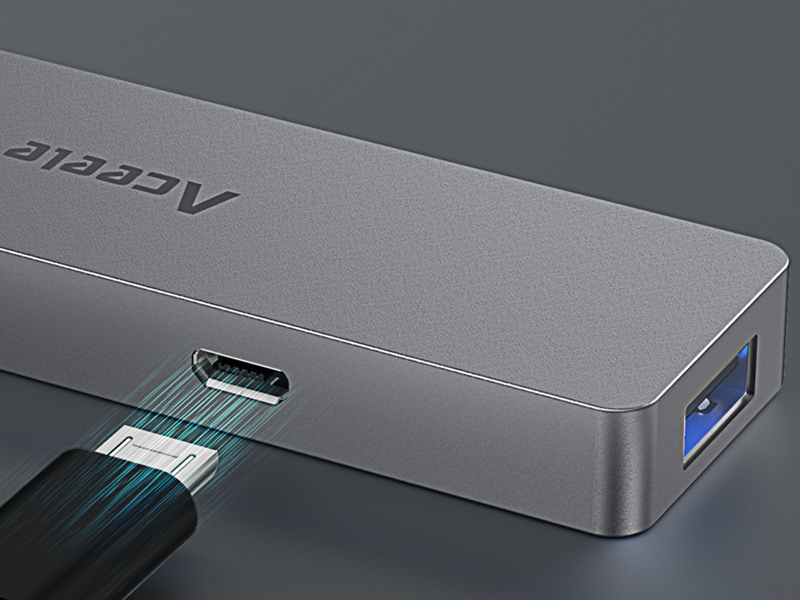 Micro USB charging port