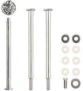 Happy Will 3 Tier 14" Heavy Metal Cake Stand Holder Fruit Plate Stand Fitting Hardware Rod with S...