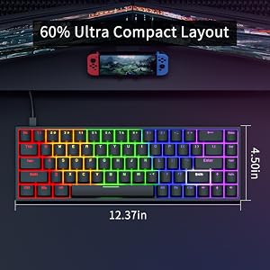 60 percent gaming keyboard