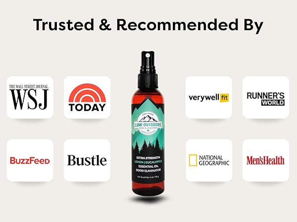 Lumi Outdoors Shoe Deodorizer Spray Shoe Smell Scent and Odor Remover