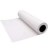 YRYM HT White Kraft Butcher Paper Roll -18 inch x 2100 inch (176 ft) Food Grade White Wrapping Pa...