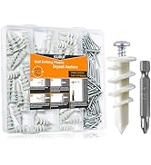 KURUI #8 Self Drilling Drywall Anchors with Screws Kit, Heavy Duty Dry Wall Anchors for Hanging S...