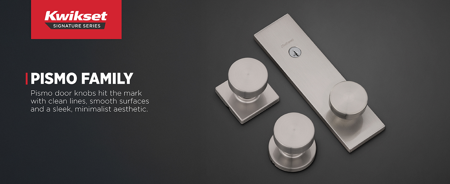 Pismo door knobs hit the mark with clean lines, smooth surfaces and a sleek, minimalist aesthetic.