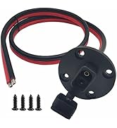 Halokny 10AWG Solar SAE Socket sidewall Port, 2 Feet SAE Solar Quick Connect Panel Flush Mount Pl...