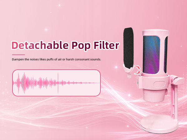 Gaming Microphone Pink
