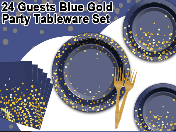 Blue and Gold Party Supplies