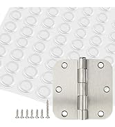 18 Pack Nickel Door Hinges Brushed Nickel 3 1/2 Interior Door Hinges Satin Nickel 3.5 Inch with 5...