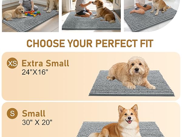 OLANLY Dog Door Mat for Muddy Paws