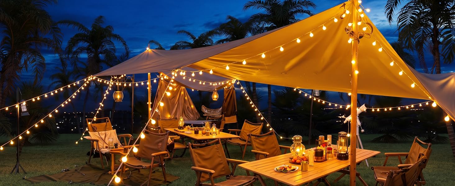 camping string lights