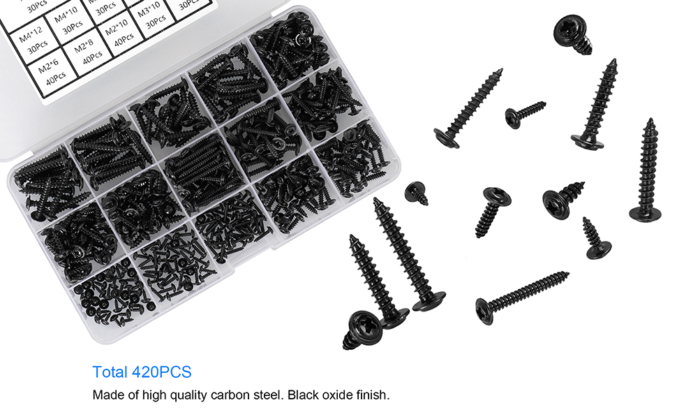 420pcs truss head self tapping screw