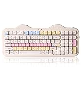 YUNZII C98 Wireless Mechanical Keyboard with Number Pad,99 Key BT5.0/2.4G/USB-C Hot Swap Gasket M...