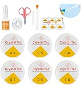 Elastic String for Bracelets, Stretchy Bracelet String 6 Roll Clear Elastic String for Bracelets,...