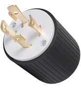 Yomiuwo NEMA L14-30P Locking Plug, 30 Amp 125/250V Twist Lock Male Plug, 3 Pole 4 Wire Grounding,...