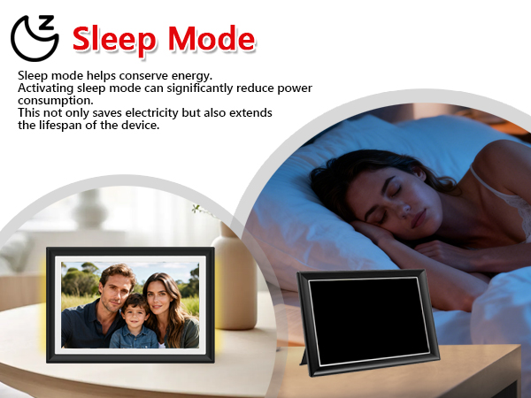 FRAMEO 10.1 Inch Smart WiFi Digital Photo Frame Digital Picture Frame Digital Calendar