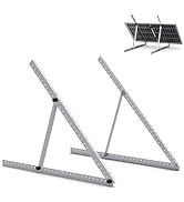 Callsun 41in Adjustable Solar Panel Tilt Mount Brackets with Foldable Tilt Legs, Aluminum Mountin...