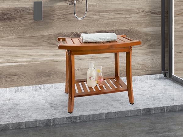 Teak Shower Bench