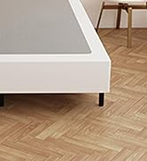 Maenizi Twin Box Spring 9 Inch, Heavy Duty Metal Box Spring Bed Base with Fabric Cover, Mattress ...