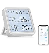 eMylo Bluetooth Hygrometer Room Thermometer Indoor with Remote App Control & Smart Alerts, Large ...